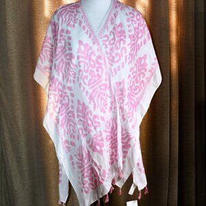 Gina Louise Pink & White Print Kimono